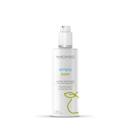 Wicked Simply Aqua Pear Water-Based Lubricant — 4 oz - WK664