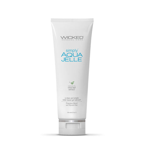 Wicked Simply Aqua Jelle Water-Based Lubricant, 4 oz - WS-91105