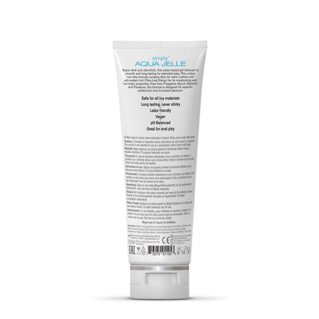 Wicked Simply Aqua Jelle Water-Based Lubricant, 4 oz - WS-91105