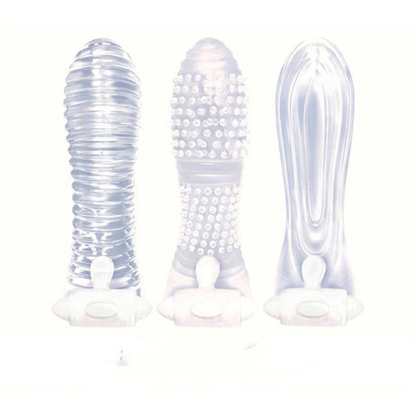 "Icon Brands - Vibrating Sextenders 3-Pack - Clear IC2511"