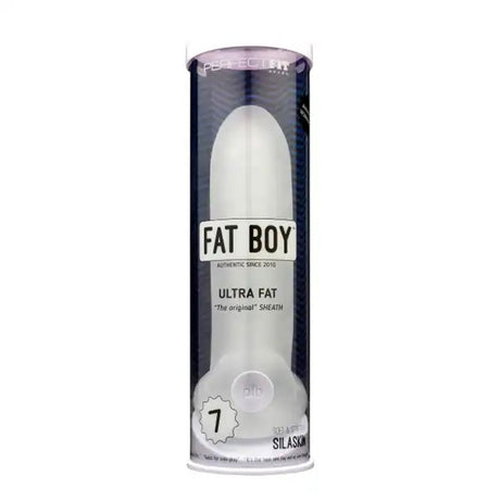 Perfect Fit Fat Boy Ultra Fat 7.0 Penis Sleeve — Clear - PF-CS-01C-N