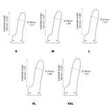 STRAP-ON-ME Sliding Skin Realistic Dildo — L, Vanilla, 19cm - SM6398
