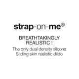 STRAP-ON-ME Sliding Skin Realistic Dildo — L, Vanilla, 19cm - SM6398