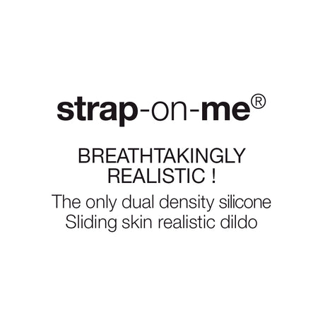 STRAP-ON-ME Sliding Skin Realistic Dildo — L, Vanilla, 19cm - SM6398