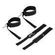 Sportsheets Thigh and Wrist Cuffs Set — Neoprene Black - SS420-02