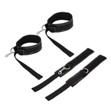 Sportsheets Thigh and Wrist Cuffs Set — Neoprene Black - SS420-02