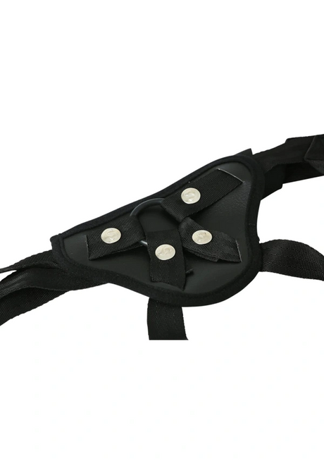 Sportsheets Ember Strap-On Harness — Black, 4-Way Adjustable, Fits up to 60 in - SS690-03