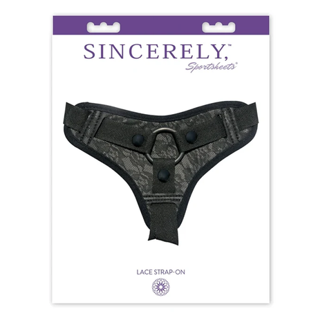 Sportsheets Sinc Lace Strap-On Harness, Black Adjustable - SS520-20