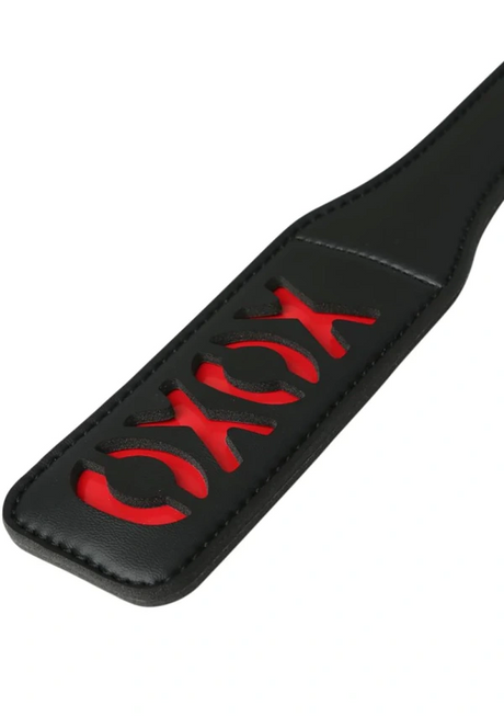 Sex & Mischief XOXO Paddle — Black, 12-inch - SS100-63