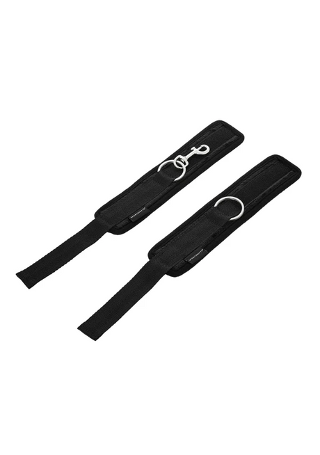 Sportsheets Soft Wrist Cuffs — Black, Lined Restraints - SS930-65