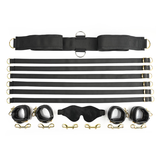 Sportsheets Under-the-Bed Restraint Set — Special Edition (6-Strap, Black) - SS021-01