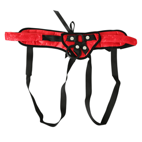 Sportsheets Sunrise Lace Corsette Strap-On Harness, Red - SS691-03