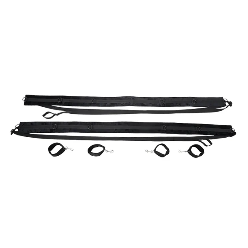 Sportsheets No Matter Where Restraint System — Black Adjustable Bondage Set - SS20103