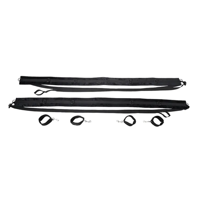 Sportsheets No Matter Where Restraint System — Black Adjustable Bondage Set - SS20103