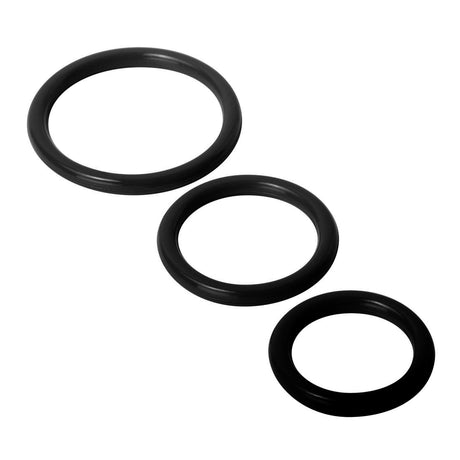 Trinity Men Silicone Cock Ring Set — 3 Sizes, Clear - TV-SP130-CLR