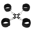 Sportsheets 5-Piece Hog Tie & Cuff Set — Black - SS325-01