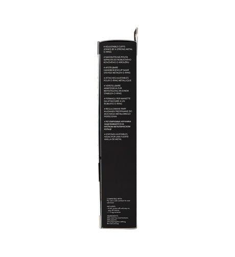 Sportsheets 5-Piece Hog Tie & Cuff Set — Black - SS325-01