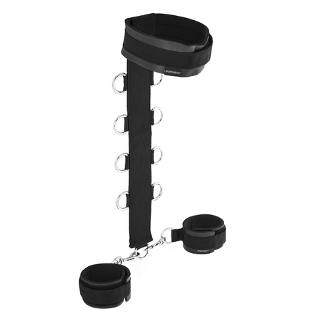 Sportsheets Neck & Wrist Restraint — Neoprene Collar & Cuffs (Black) - SS445-10