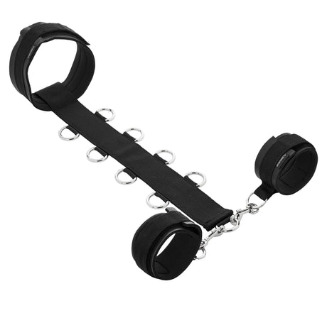 Sportsheets Neck & Wrist Restraint — Neoprene Collar & Cuffs (Black) - SS445-10