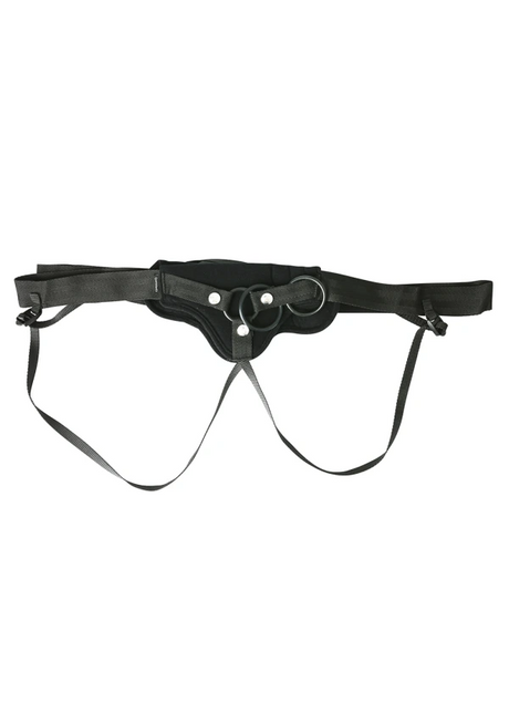 Sportsheets Divine Strap-On Harness — Black, Padded, 3 O-Rings - SS697-30