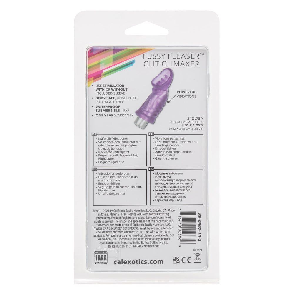CalExotics Clit Climax Clitoral Stimulator — Purple - SE0597103
