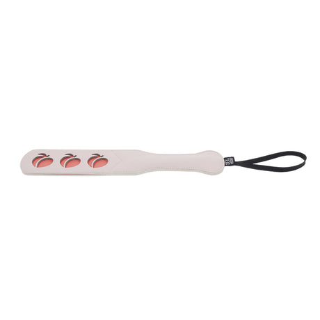 Sex & Mischief Peaches ’n CreaMe Peach Paddle — 12.5" Faux Leather - SS09966