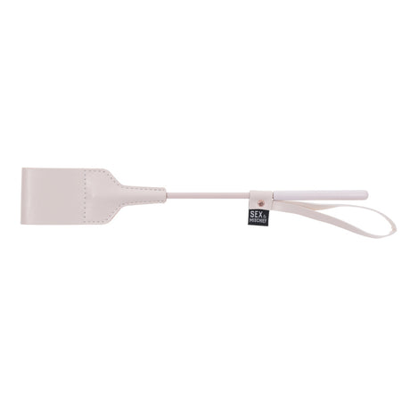 Sex & Mischief Peaches ‘n CreaMe Riding Crop, 12-inch Peach Faux Leather - SS09969
