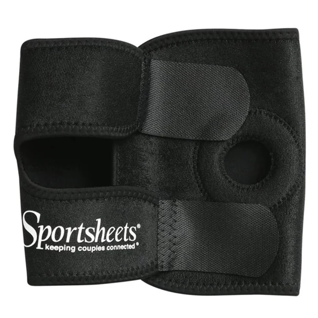 Sportsheets Thigh Strap-On Harness, Black — 1.5" O-Ring - SS696-07