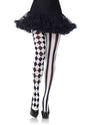 Leg Avenue Harlequin Pantyhose — Black/White Novelty Tights - LA-7720