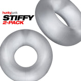 Hunkyjunk STIFFY 2-Pack Bulge Cockrings — Clear Ice - OX-HUJ126-CLIC