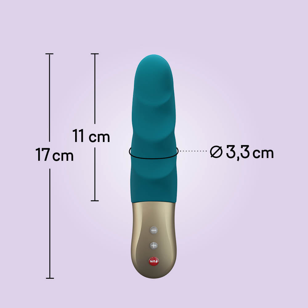 Fun Factory STRONIC PETITE Mini Thrusting Vibrator, Deep Sea Blue - FN1106