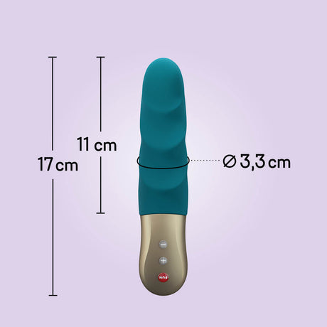 Fun Factory STRONIC PETITE Mini Thrusting Vibrator, Deep Sea Blue - FN1106