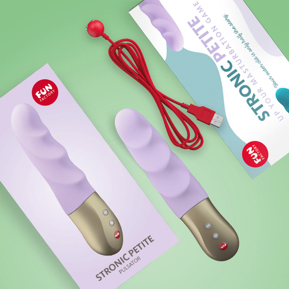 Fun Factory STRONIC PETITE Mini Thrusting Vibrator, Deep Sea Blue - FN1106