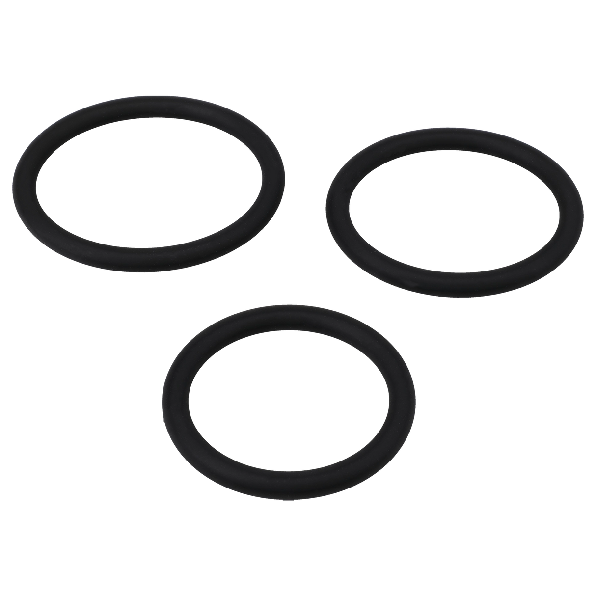 Doc Johnson Titanmen Slim C-Ring — 3-Piece Silicone Set, Black - DJ3503-11-CD