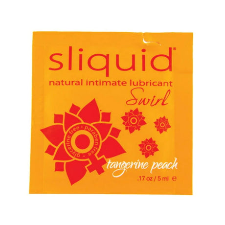 Sliquid Naturals Swirl Pillow Lubricant – Tangerine Peach 0.17oz - SQ154