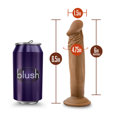 Blush Dr. Small 6-Inch Dildo, Mocha - BL-14627