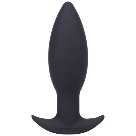 Tantus Neo Silicone Butt Plug — Black, 1.4 in x 4 in - TS561BK