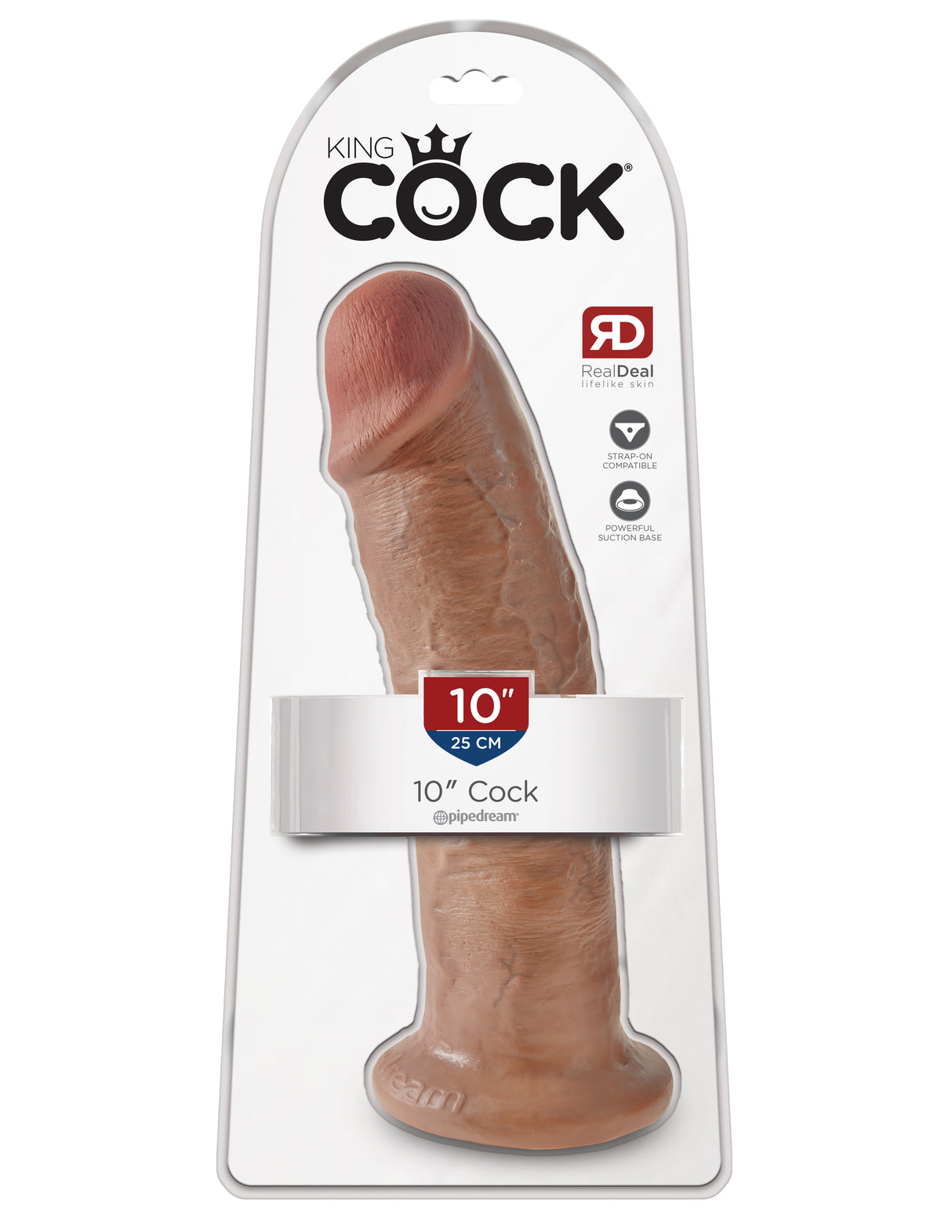 Pipedream King Cock 10 Inch Dildo, Tan - PD5505-22
