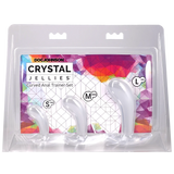 Doc Johnson Crystal Jellies Curved Anal Trainer Set — Clear - DJ0289-67-CD