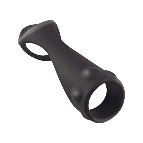 Nasstoys Enhancer Textured Cock Strap & Ball Stretcher — Black, 3.5 in - NW3301
