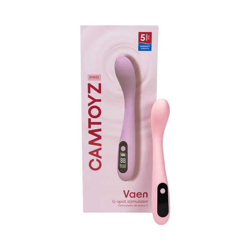 Camtoyz Vaen G-Spot Stimulator — Silicone, USB-C Rechargeable, Pink - CT-JVB-1119V