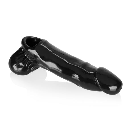 Oxballs Daddy Cocksheath with Balls — Black FLEXtpr Sleeve - OX-1319-BLK