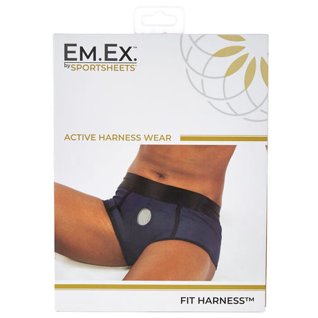 Sportsheets Em.Ex Active Harness — Extra Large, Navy/Graphite - SS662-05
