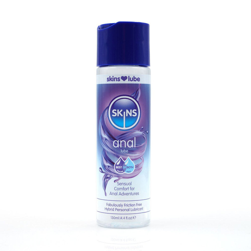 "Skins Anal Hybrid Silicone and Water Based Lubricant 4.4 Fl Oz CC-SKLUBAN4"