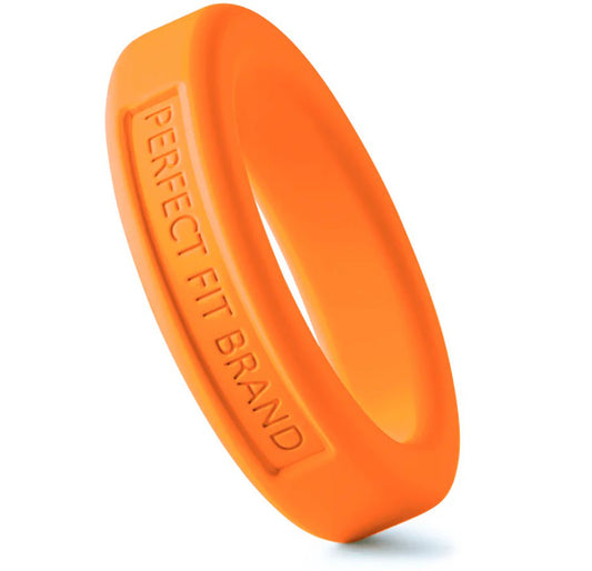 Perfect Fit Hefty Ring 1.75 (44mm) Silicone-TPR Stretch Ring, Orange - PF-UB-127