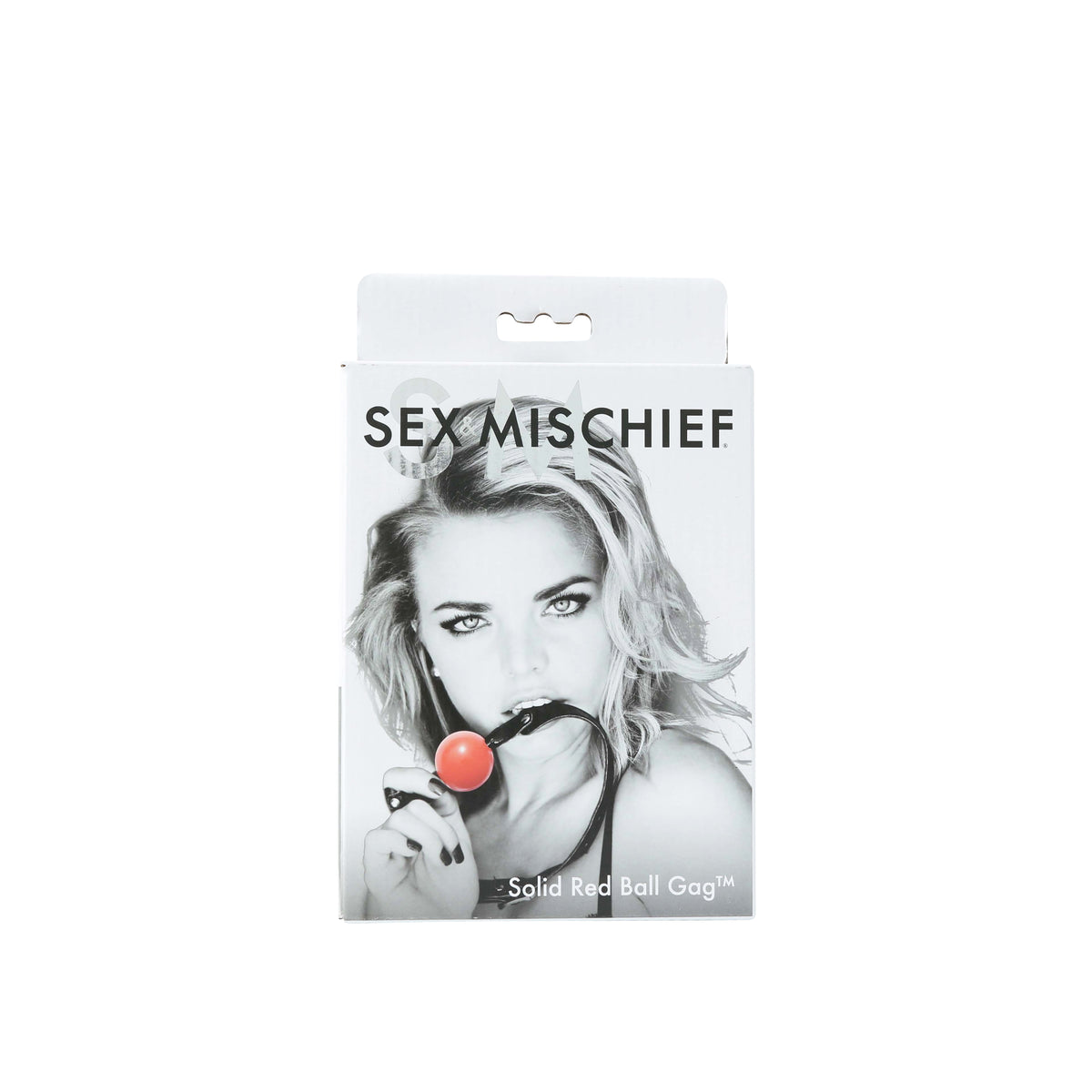 Sportsheets Solid Ball Gag — Red 2 in Ball with 26 in Strap - SS100-24