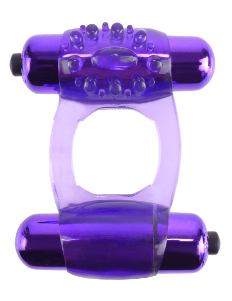 Pipedream Fantasy Duo-Vibrating Super Ring — Purple - PD5863-12