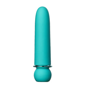 Maia Toys Jaguar 4" Silicone-Coated Bullet Vibrator, Blue - MTMA24-01-BLUE