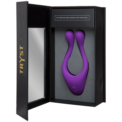 Tryst Multi Erogenous Zone Silicone Massager - Purple by Doc Johnson