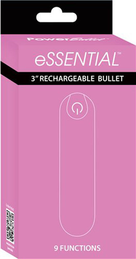 BMS Factory Power Bullet Essential 3.5" Vibrator — Pink - BMS5716-3